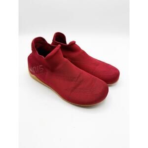 Kinis Lucy Walking W 8-9/ M 7.5-8 Barefoot Minimalist Red Knit Shoes Medium Size